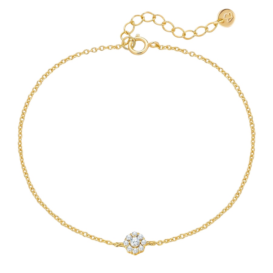 Glanzstücke München Bransoletka z Srebro wysokiej próby w Żółte złoto Bransoletki 1 ct Damski