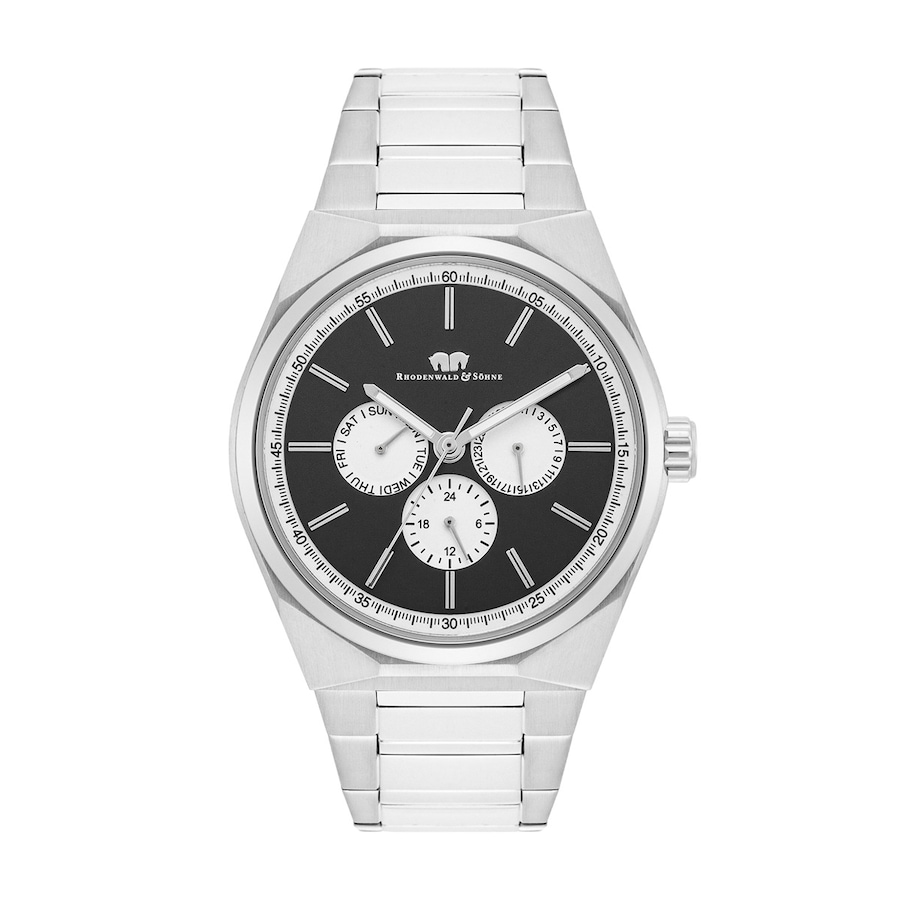 Rhodenwald & Söhne Zegarek Cooledge Stal nierdzewna Srebrny Zegarki męskie 1 ct Męskie