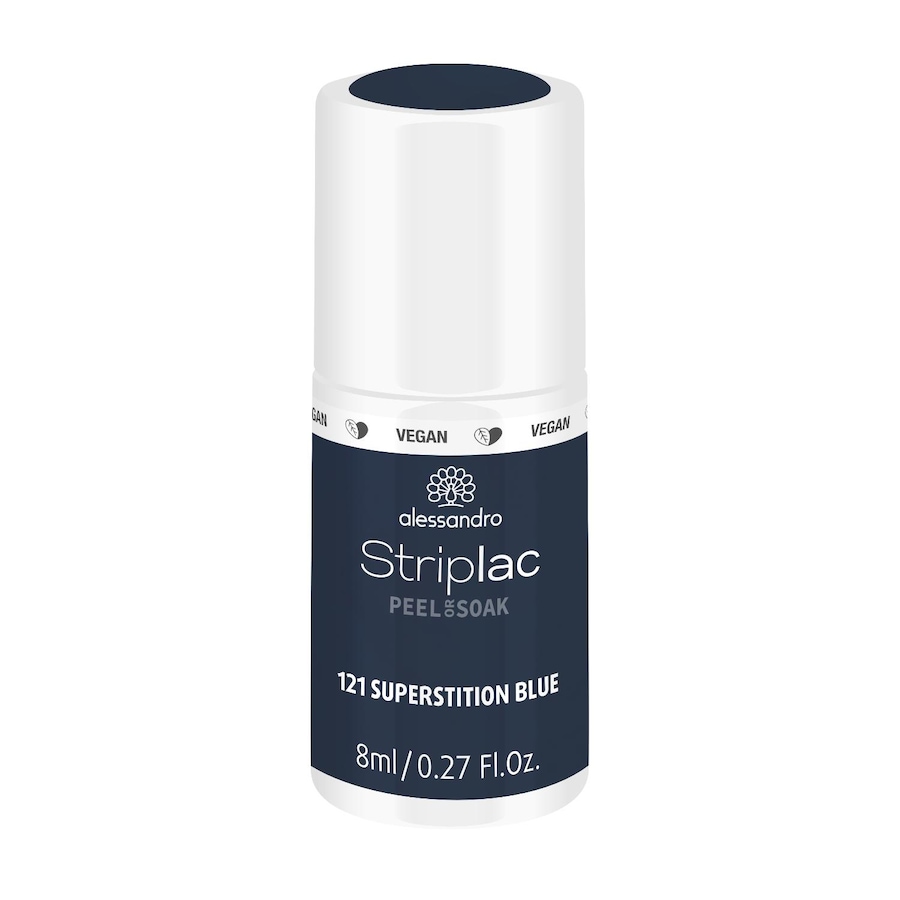 Alessandro Striplac STRIPLAC PEEL OR SOAK - VEGE Lakiery do paznokci 8 ml 121 - SUPERSTITION BLUE