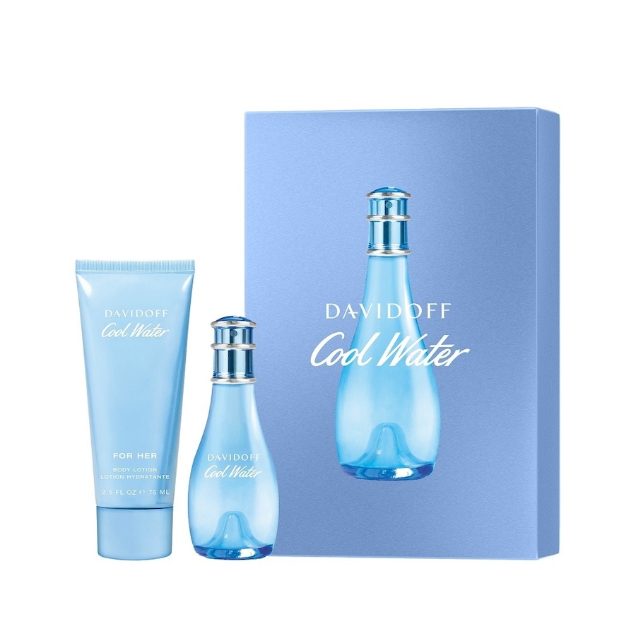 Davidoff Cool Water Woman Eau de Toilette 30ml + Bodylotion 75ml Zestawy perfum 1 ct Damski