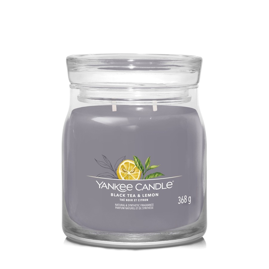 YANKEE CANDLE BLACK TEA & LEMON Świeczki 368 g