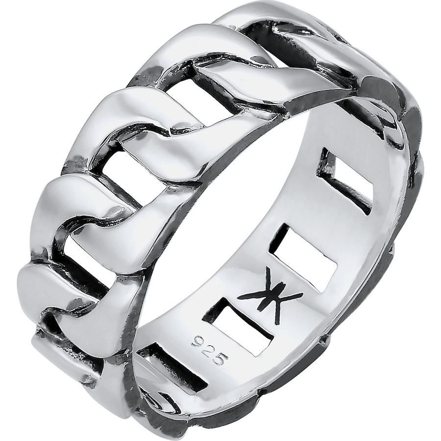 KUZZOI Męski Massive Trend Cool Oxidized w srebra próby 925 Pierścionki 1 ct Męskie