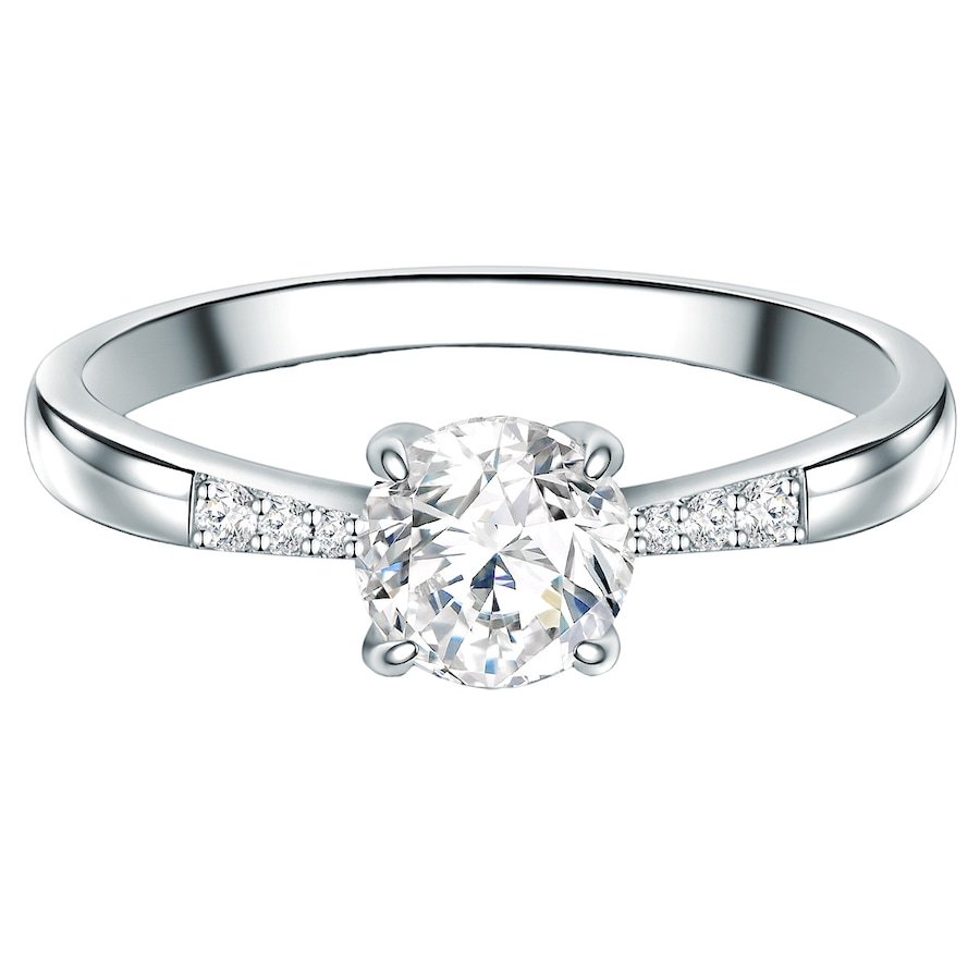 Trilani Srebrny pierścionek srebro wysokiej próby Cyrkonia srebrny Pierścionki 1 ct Damski