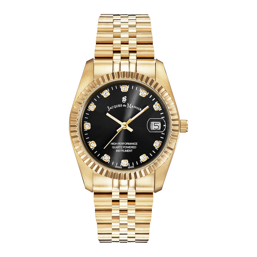 Jacques du Manoir Kobietyzegarek Inspiration Gold Zegarki damskie 1 ct Biały Damski