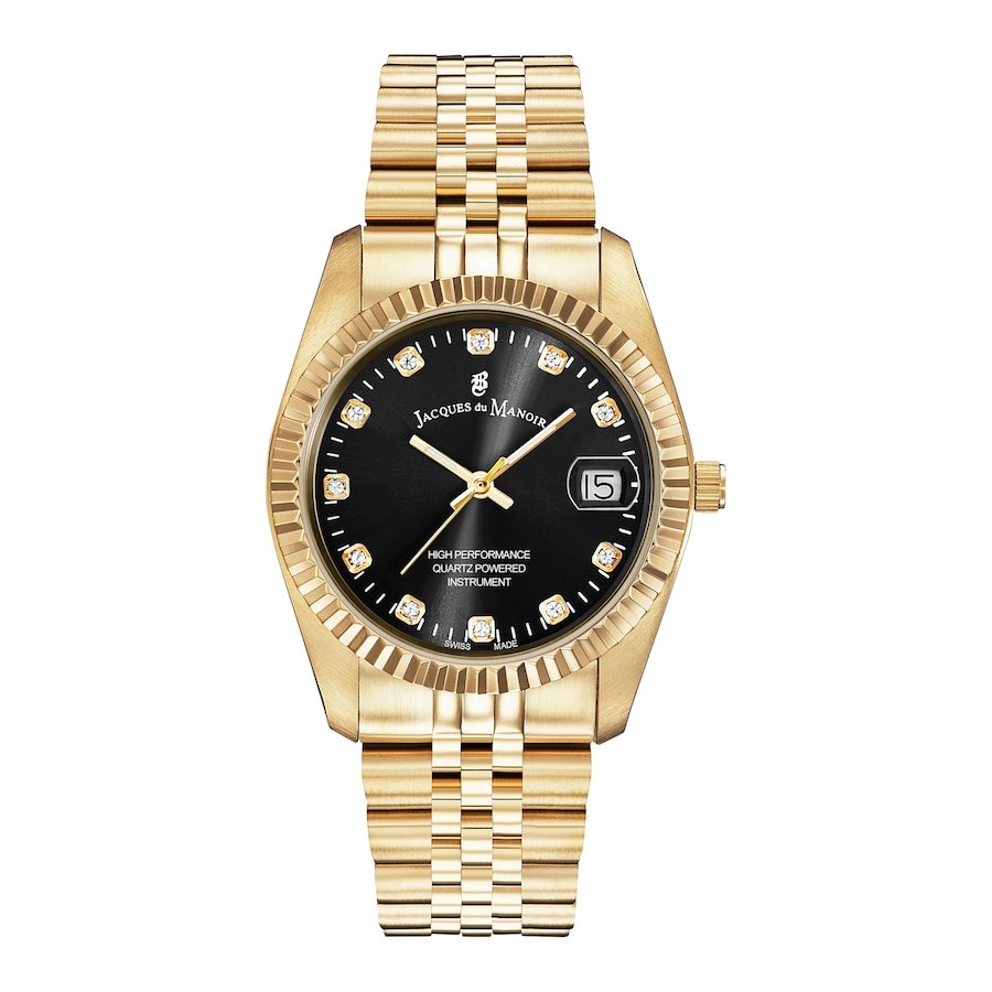 Jacques du Manoir Kobietyzegarek Inspiration Gold Zegarki damskie 1 ct Biały Damski