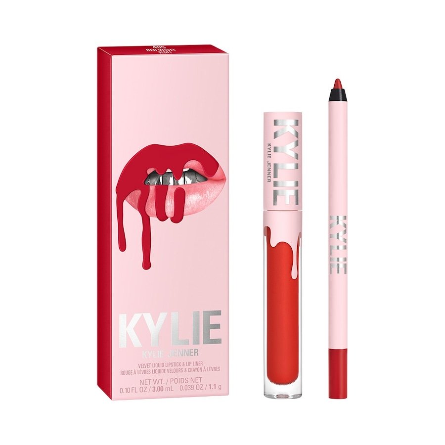 KYLIE COSMETICS Velvet Lip Kit Zestawy do makijażu ust 1 ct 405 - RED VELVET