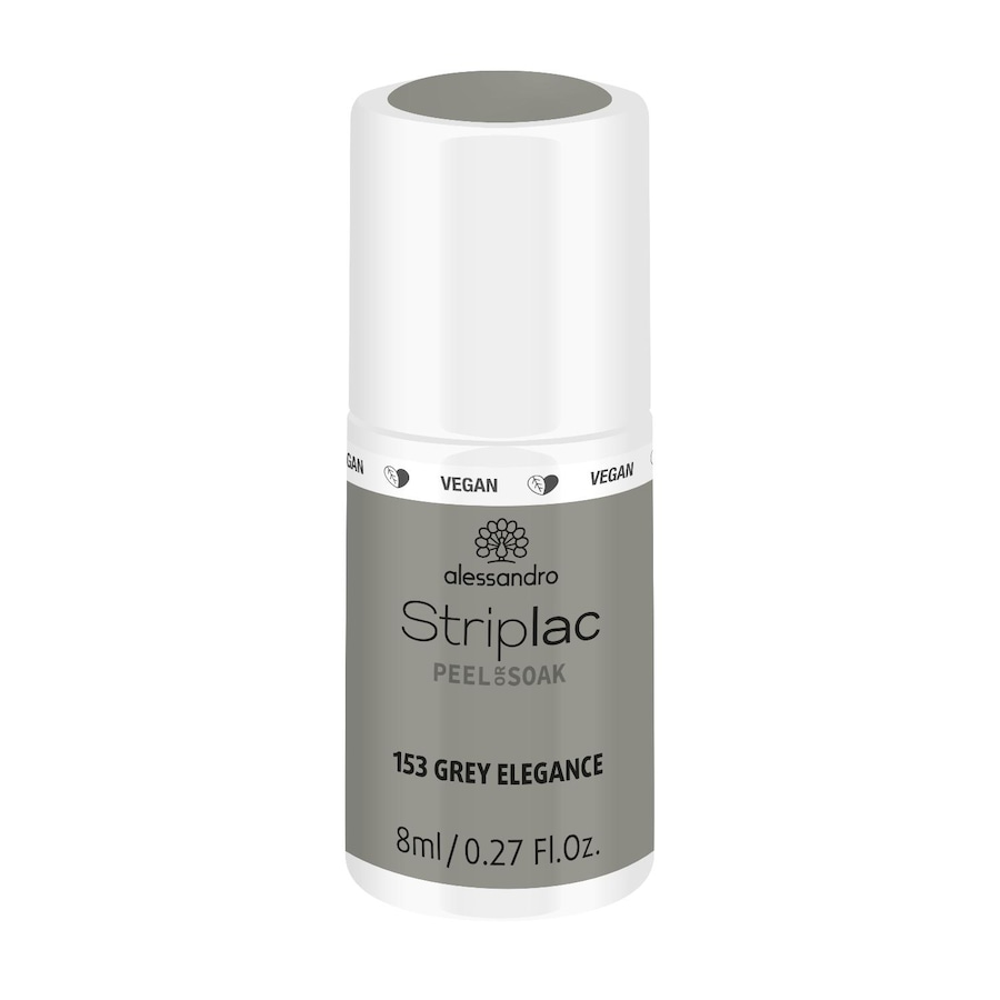 Alessandro Striplac STRIPLAC PEEL OR SOAK - VEGE Lakiery do paznokci 8 ml 153 - GREY ELEGANCE