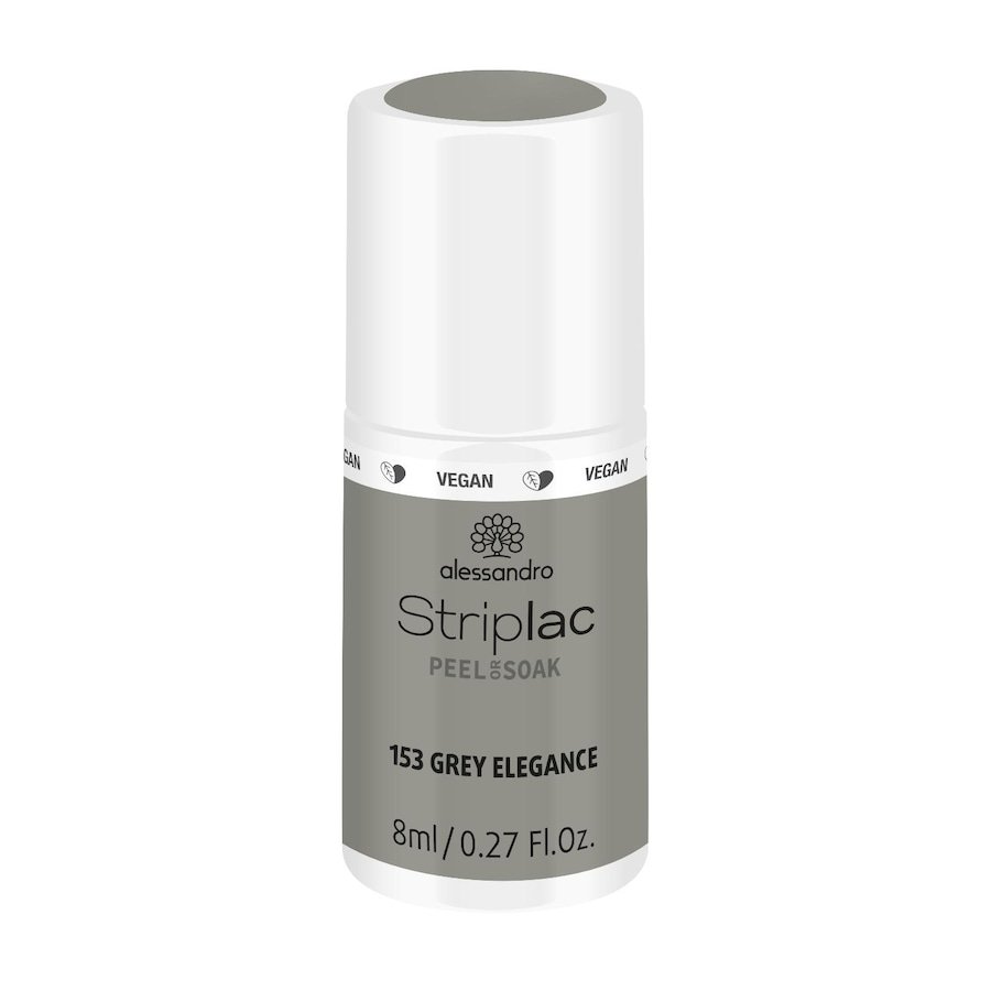 Alessandro Striplac STRIPLAC PEEL OR SOAK - VEGE Lakiery do paznokci 8 ml 153 - GREY ELEGANCE
