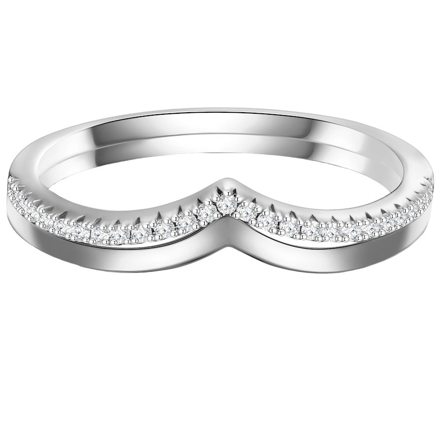 Glanzstücke München Srebrny pierścionek srebro wysokiej próby Cyrkonia srebrny Pierścionki 1 ct Damski