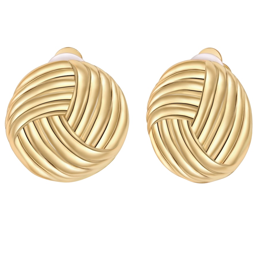 Yokoamii Klipsy do uszu z pozlacanej stopu metali Kolczyki 1 ct Damski