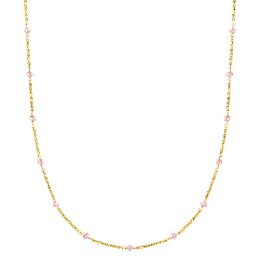 Glanzstücke München Łańcuszek Srebro wysokiej próby Żółte złoto Naszyjniki 1 ct Damski