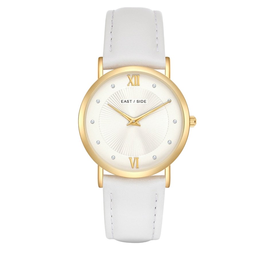 EASTSIDE Zegarek kwarcowy Skóra naturalna Biały Zegarki damskie 1 ct Damski