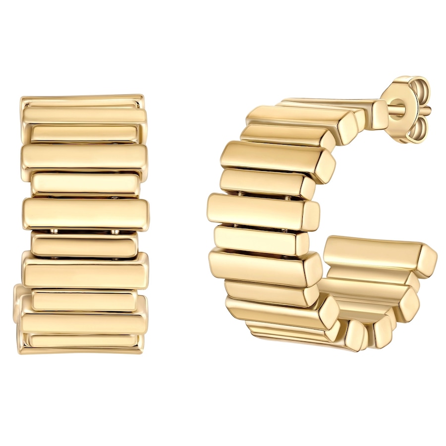 Yokoamii Kolczyki kólka z pozlacanego mosiadzu Kolczyki koła 1 ct Damski