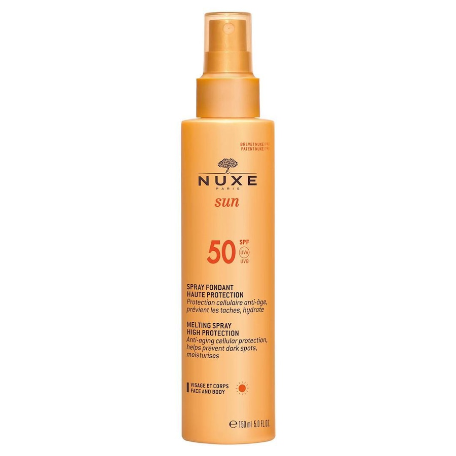 NUXE Sun Mleczko do opalania do twarzy i ciała (w sprayu) SPF50 Ochrona przeciwsłoneczna 150 ml