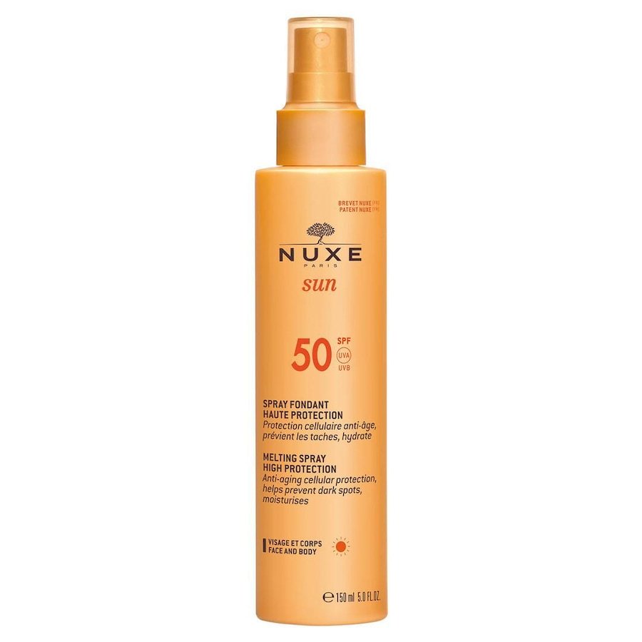 NUXE Sun Mleczko do opalania do twarzy i ciała (w sprayu) SPF50 Ochrona przeciwsłoneczna 150 ml