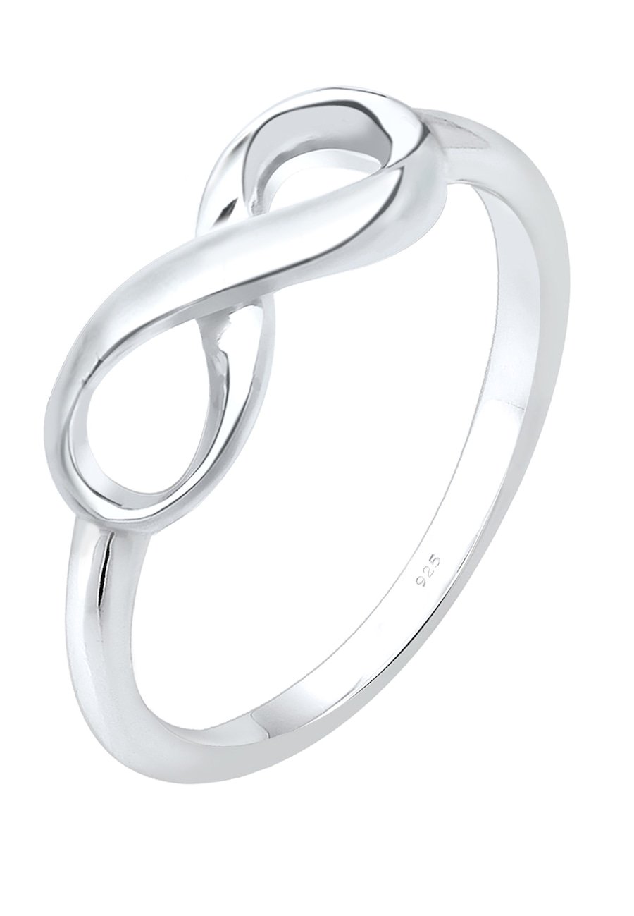 Elli Damski Infinity nieskończoność w srebrze próby 925 Sterling Silver Pierścionki 1 ct