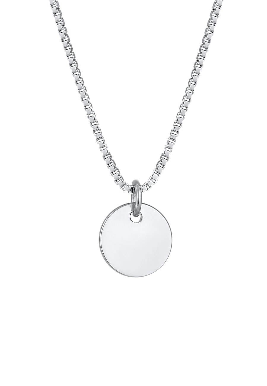 Elli Damski wisiorek z łańcuszkiem weneckim Basic Minimal w pozłacanym srebrze próby 925 Sterling Silver Naszyjniki 1 ct