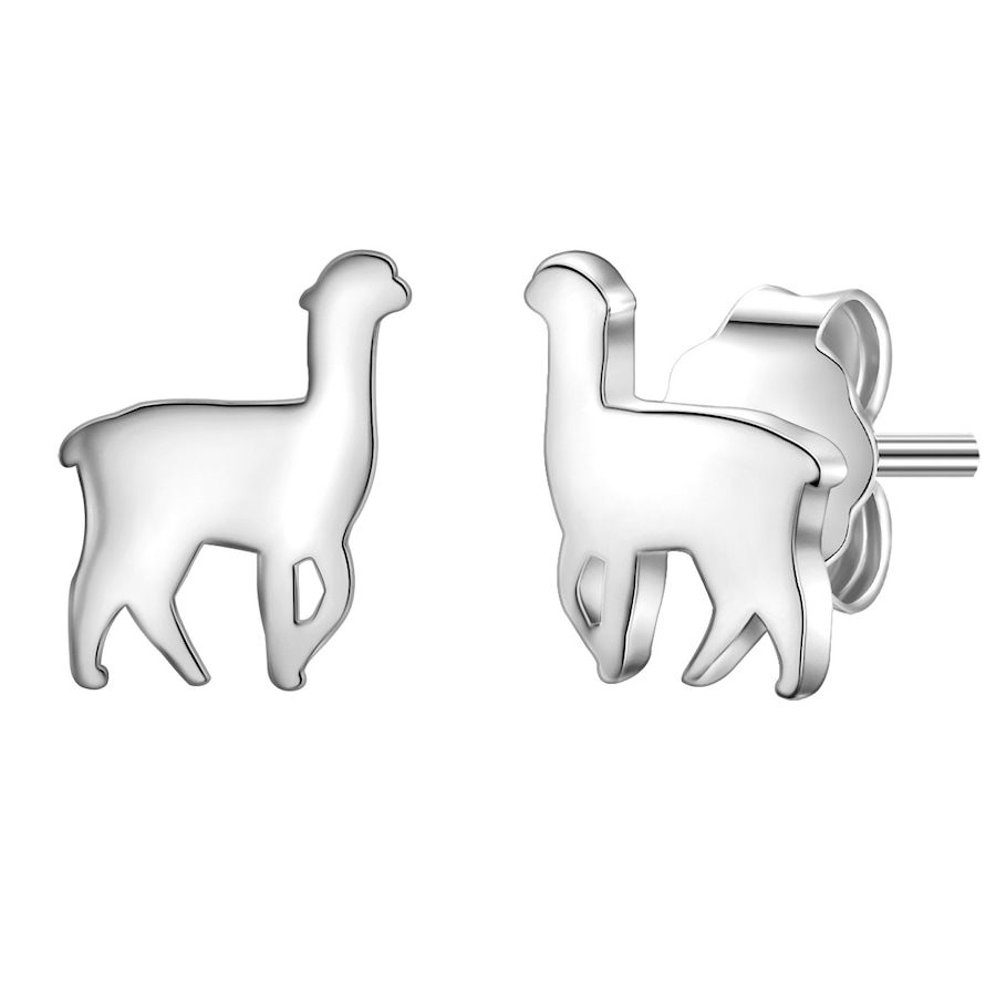 Glanzstücke München Srebrne kolczyki sztyfty Alpaka srebro wysokiej próby różowe złoto Kolczyki 1 ct Damski