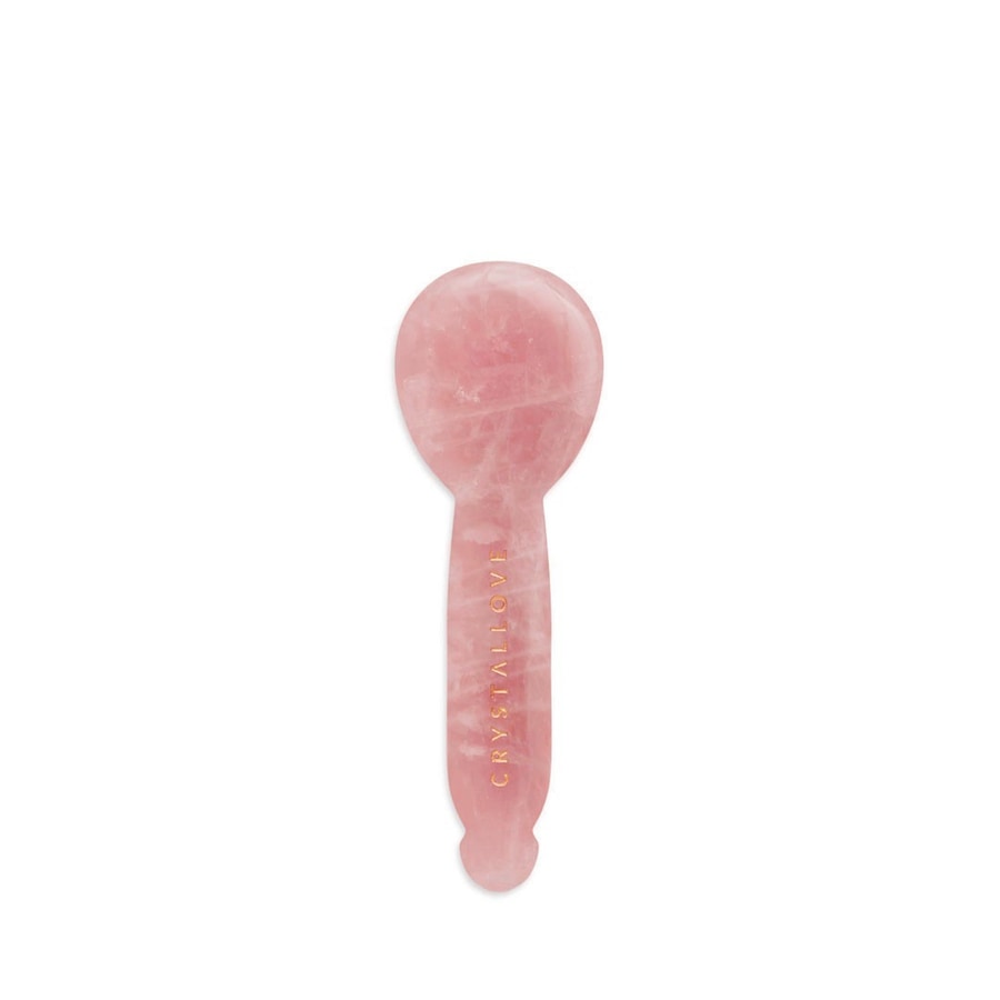 Crystallove Masażer gua sha pod oczy z kwarcu różowego Urządzenia do masażu twarzy 1 ct