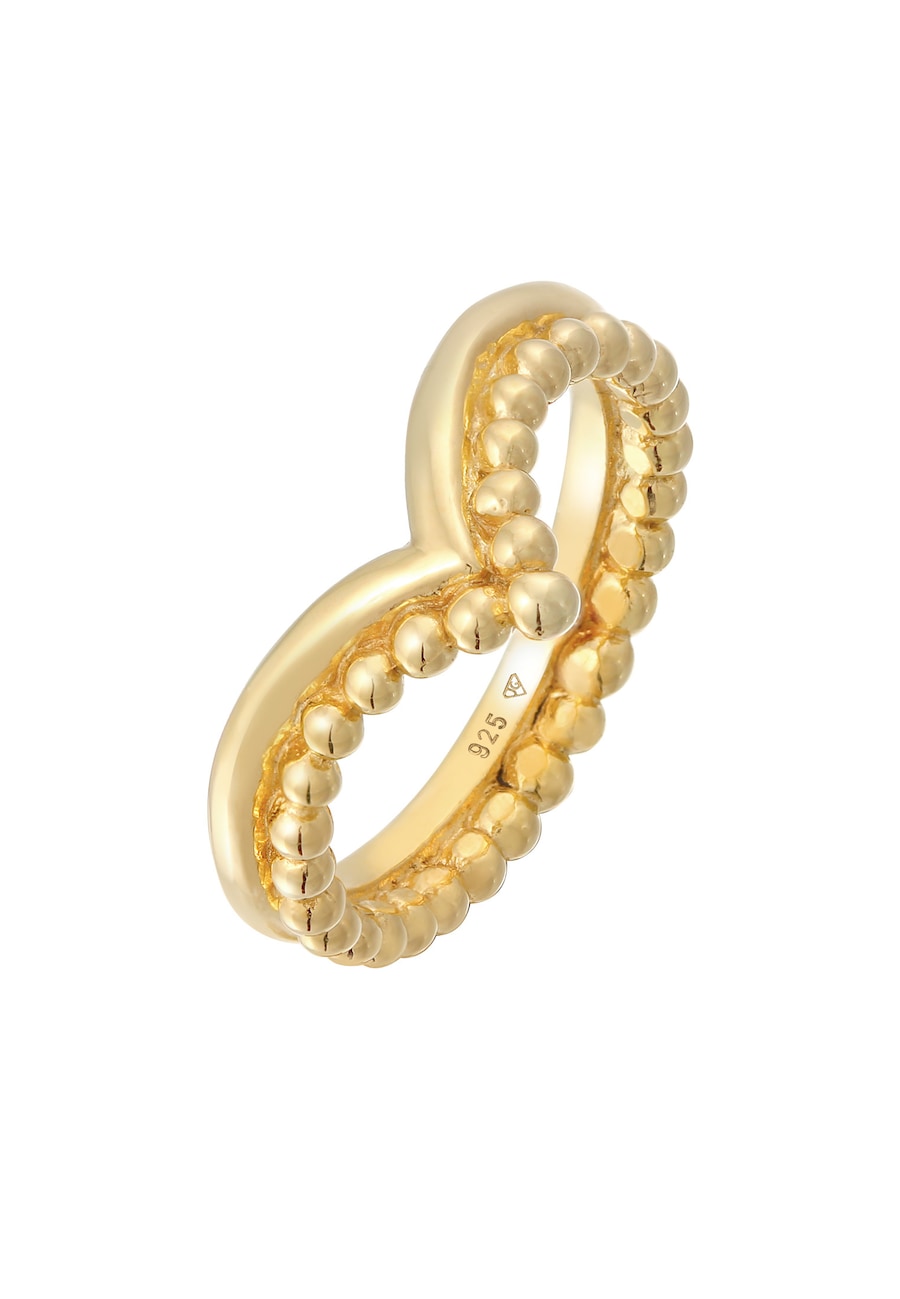 Elli Damski pierścionek kula do łączenia w srebrze próby 925 Pierścionki 1 ct