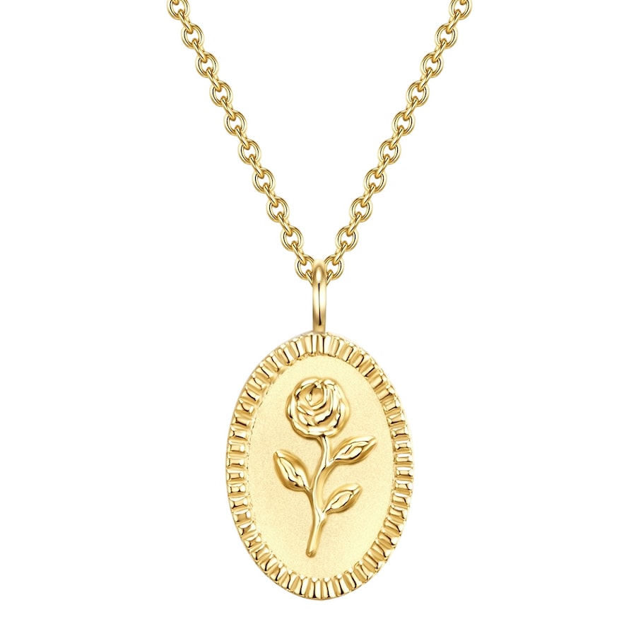 Glanzstücke München Naszyjnik srebrny srebro wysokiej próby żółte złoto Naszyjniki 1 ct Damski