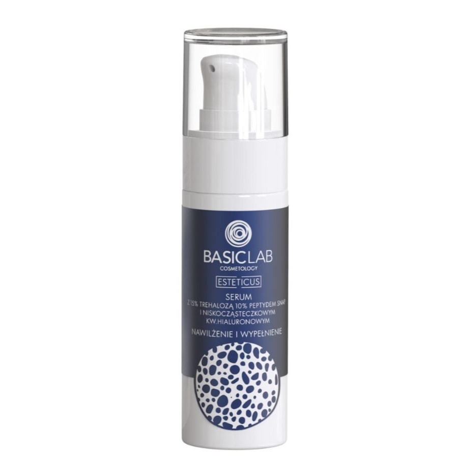 BasicLab Serum z Trehalozą 15% i 10% Peptydem Nawilżenie i Wypełnienie Serum nawilżające 30 ml