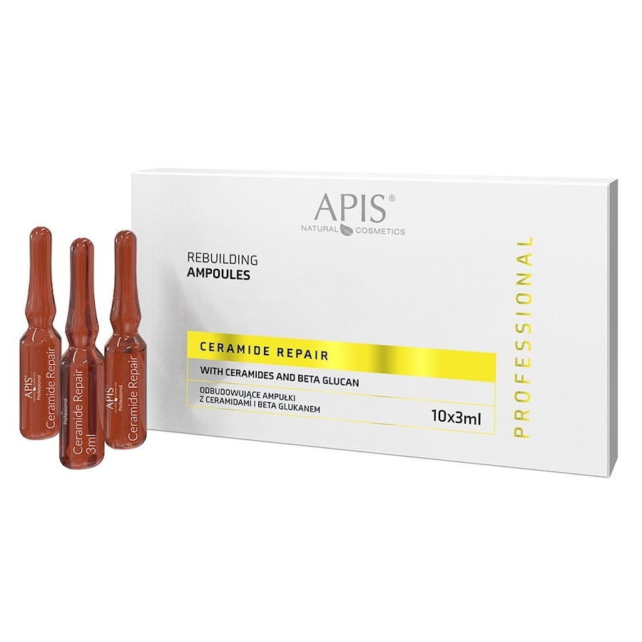 Apis CERAMIDE REPAIR Odbudowujące ampułki z ceramidami i beta glukanem / 10 x 3ml Ampułki Damski