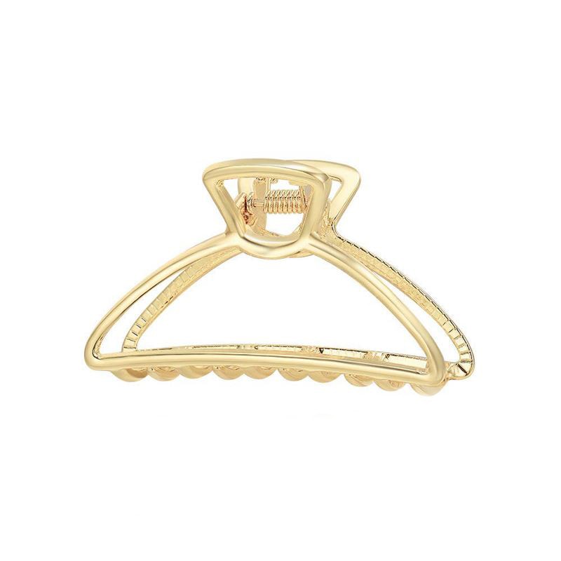 SOHO SOHO® Barette Mała metalowa spinka do włosów - Srebrna Klamry i spinki do włosów 1 ct Jasnobrązowy