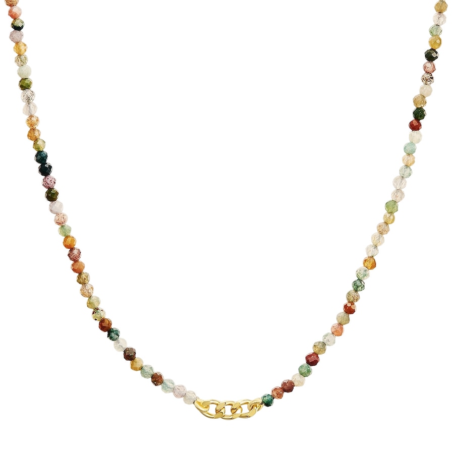 Glanzstücke München Naszyjnik srebrny srebro wysokiej próby Agat żółte złoto Naszyjniki 1 ct Damski