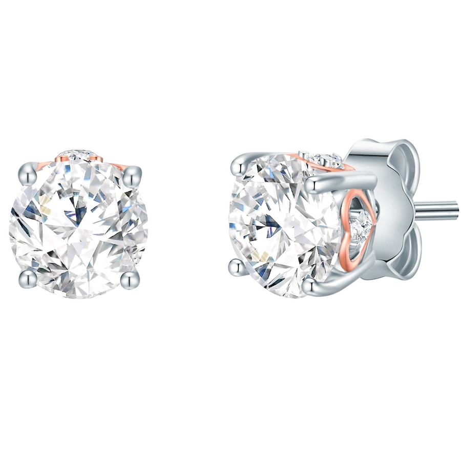 Trilani znak nieskonczonosci Srebro wysokiej pr óby Cyrkonia Kolczyki 1 ct Damski