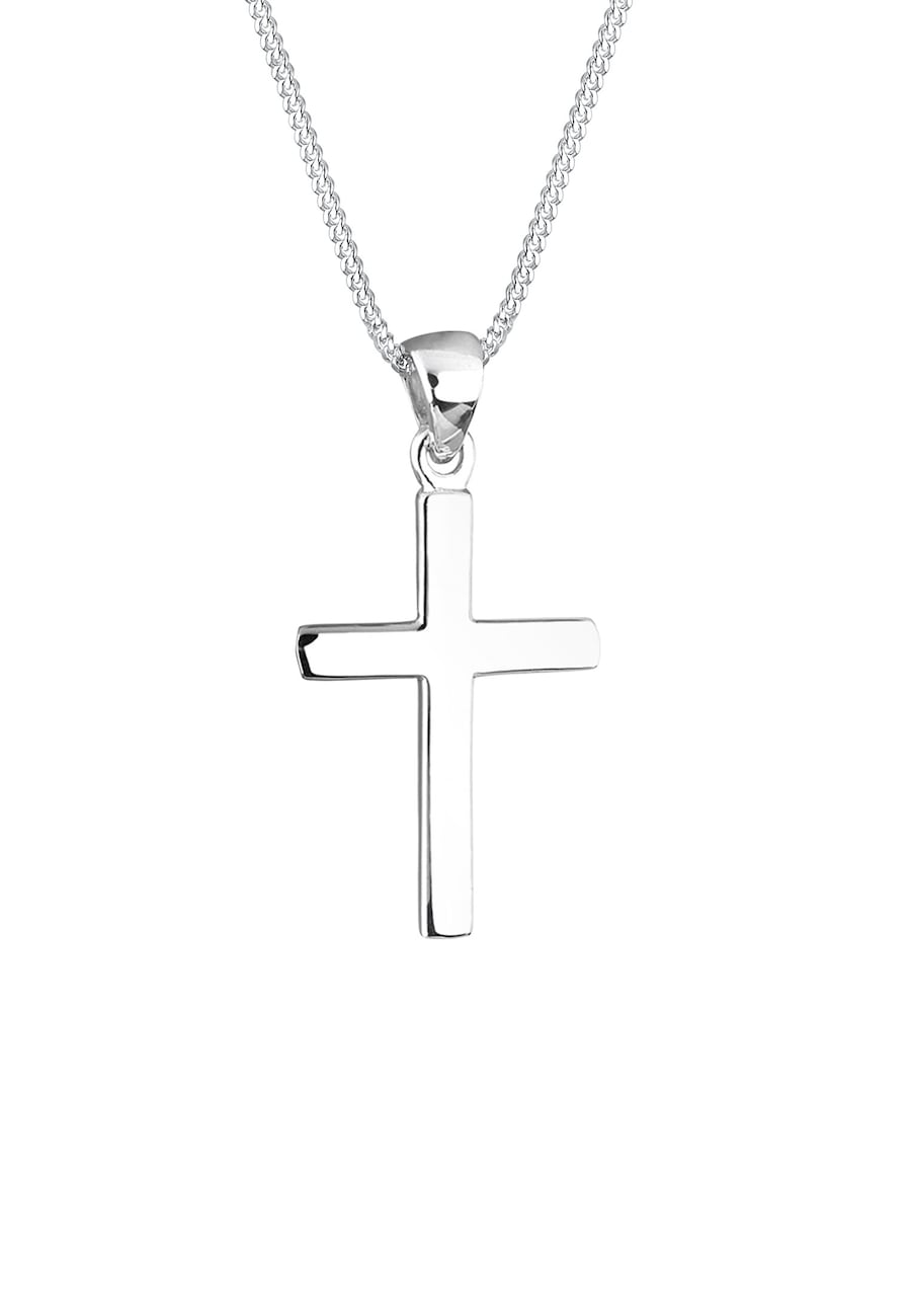 Elli Damski symbol krzyża Basic w srebrze próby 925 Sterling Silver Naszyjniki 1 ct