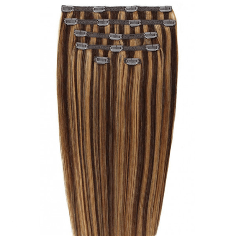 Gold24 Gold24 Przedłużenie włosów Clip-in #4 Brązowy - 60 cm Przedłużanie włosów 1 ct Brązowy