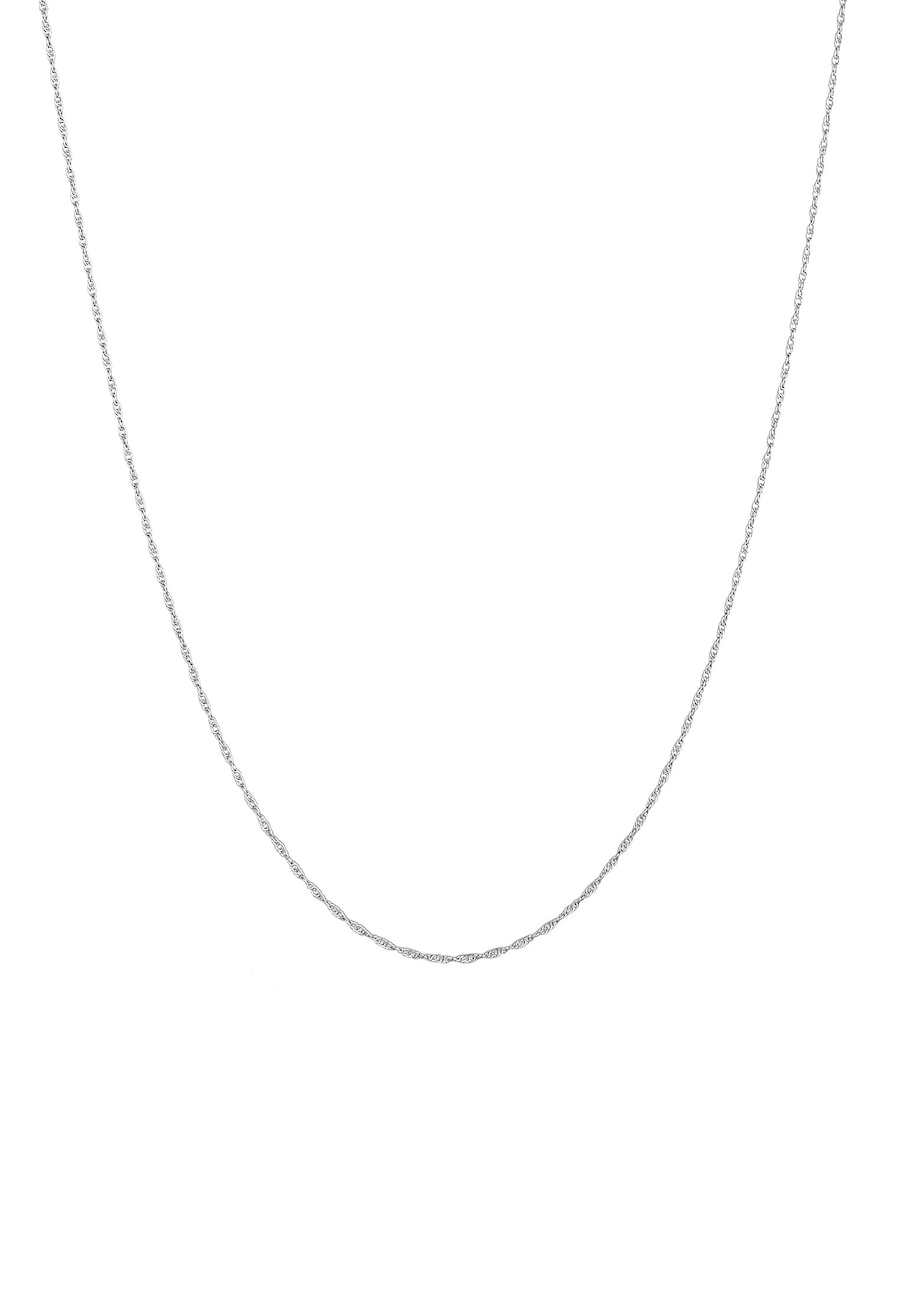 KUZZOI Męski łańcuszek Basic Twisted ze srebra próby 925 Sterling Silver Naszyjniki 1 ct Męskie