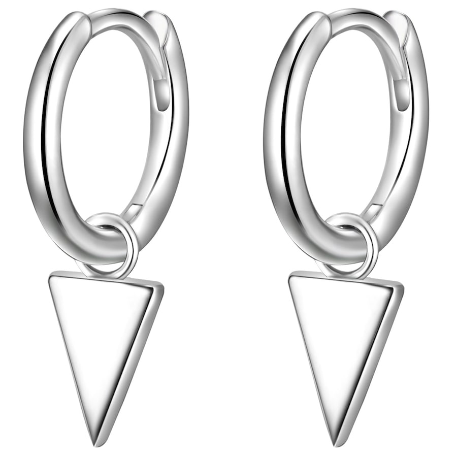 Glanzstücke München Srebrne kolczyki kreole srebro wysokiej próby srebrny Kolczyki koła 1 ct Damski