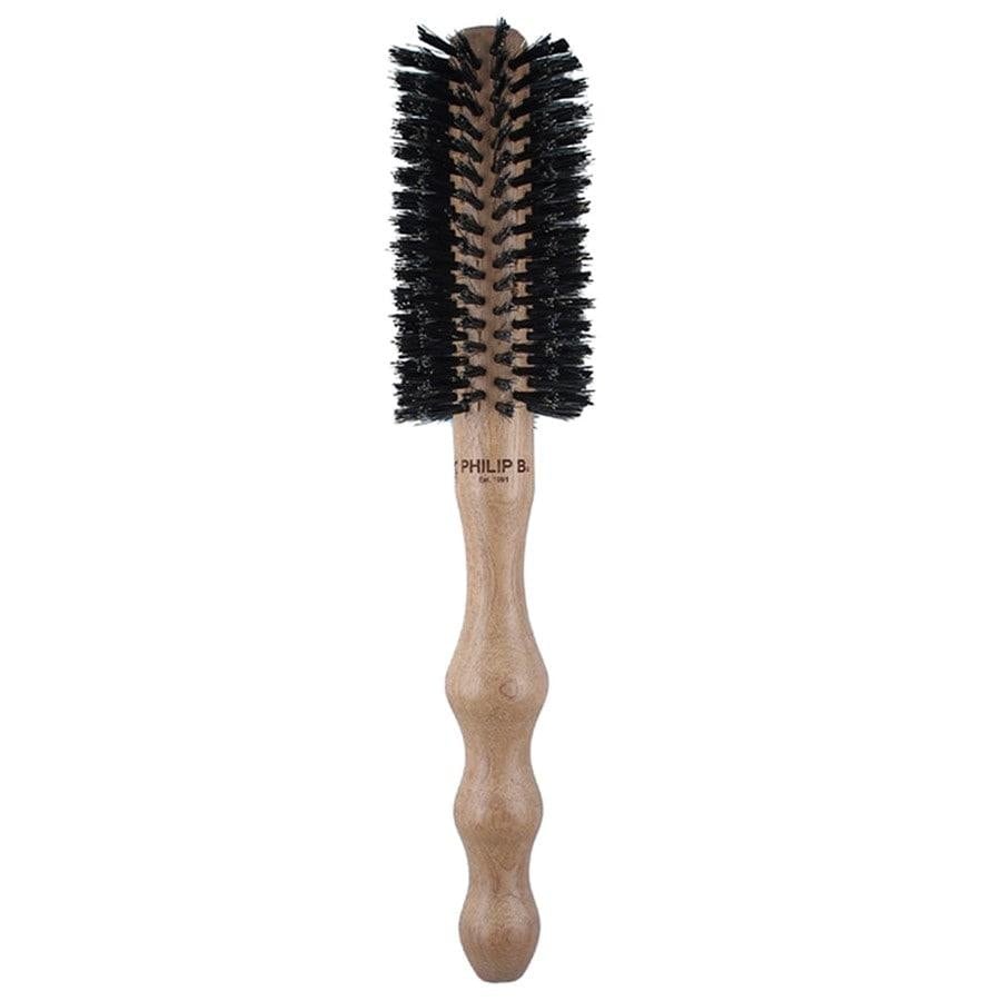 Philip B. Round Hairbrush, Polish Mahogany Handle Okragłe szczotki do włosów 1 ct Męskie
