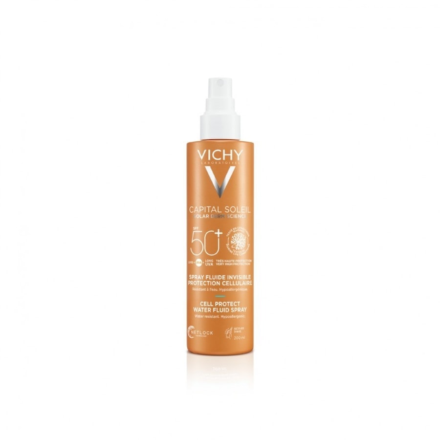 Vichy Capital Soleil Cell Protect Water Fluid Spray Spf 50 Wrażliwa skóra 200 ml
