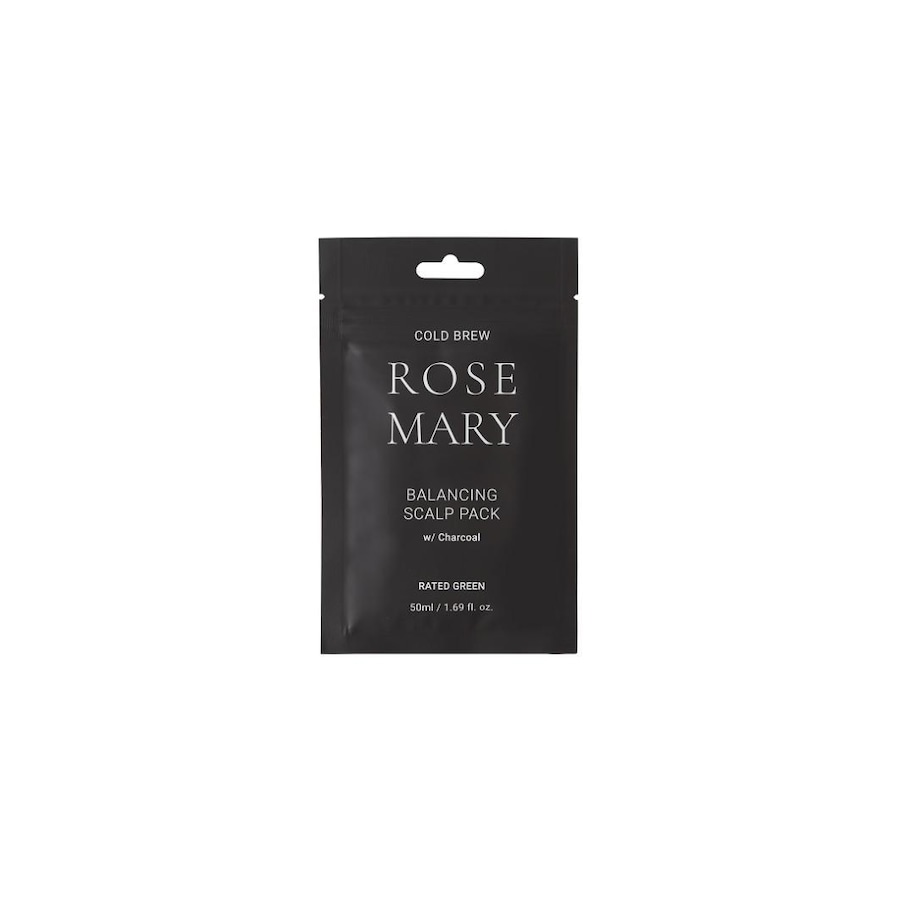 Rated Green Rated Green ROSEMARY kuracja regulująca do skóry głowy z rozmarynem i aktywnym węglem Maseczki nawilżające 50 ml