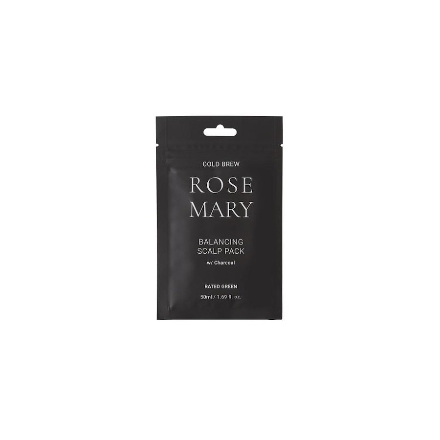 Rated Green Rated Green ROSEMARY kuracja regulująca do skóry głowy z rozmarynem i aktywnym węglem Maseczki nawilżające 50 ml