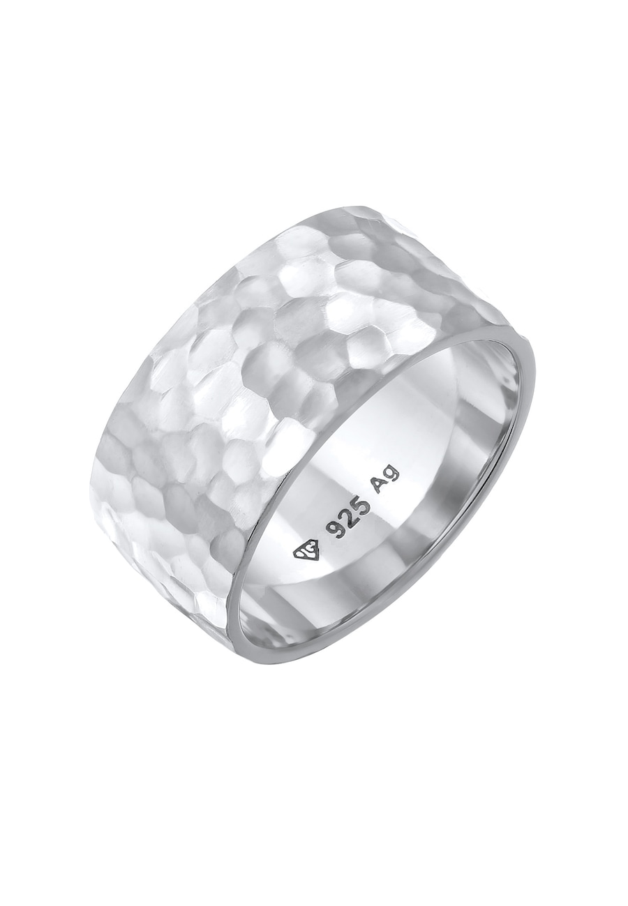 Elli Opaska damska Basic Hammered wykonana ze srebra próby 925 Sterling Silver Pierścionki 1 ct Damski