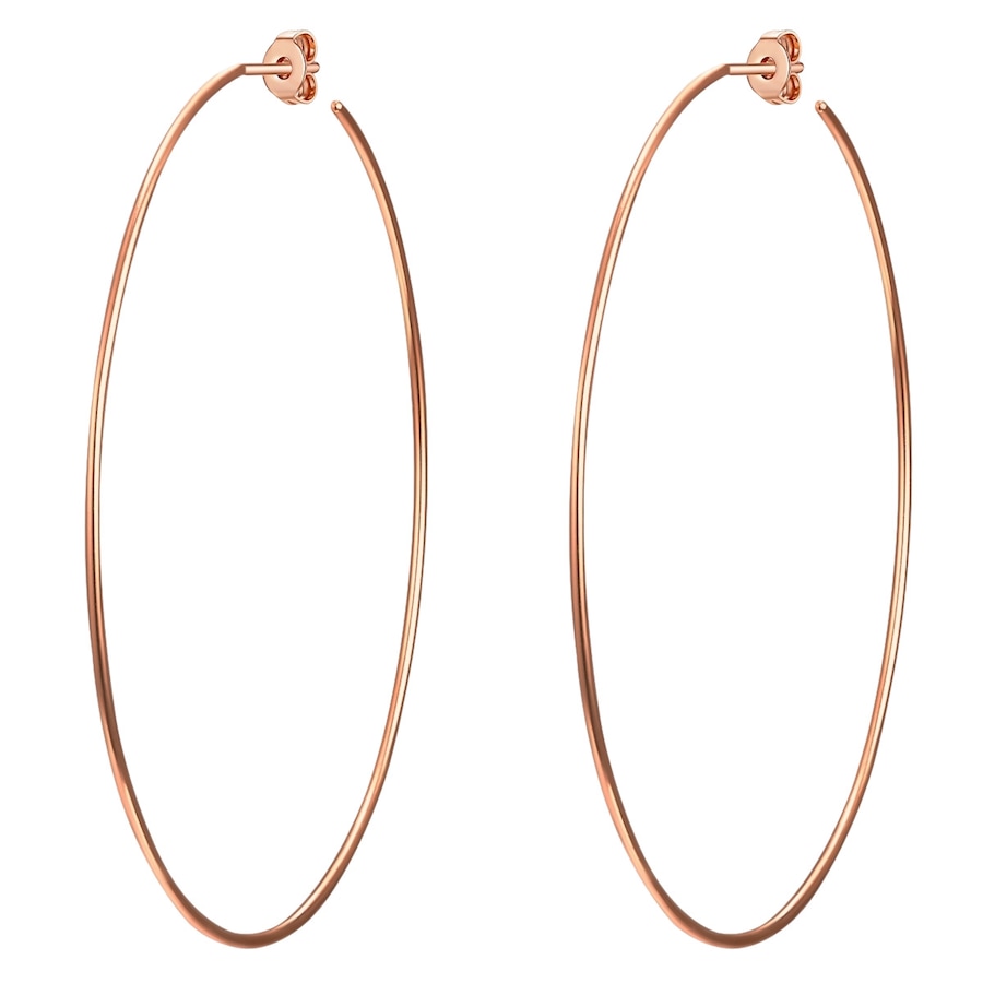 Glanzstücke München Kolczyki z Srebro wysokiej próby w Różowy złoty Kolczyki koła 1 ct Damski