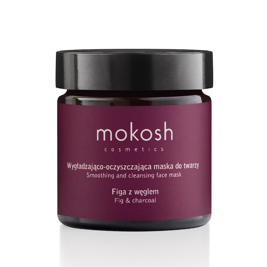 Mokosh Wygładzająco-oczyszczająca maska do twarzy Figa z węglem Maseczki na wągry 60 ml