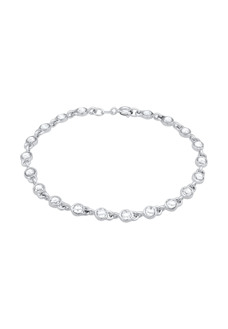 Elli Damska bransoletka Tenis Classic Trend z kryształami w srebrze próby 925 Sterling Silver Bransoletki 1 ct Damski