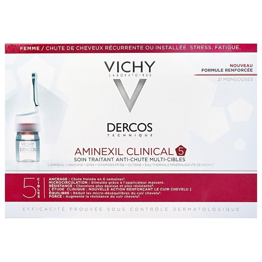 Vichy Dercos Aminexil Clinical 5 Maski do włosów 1 ct Damski