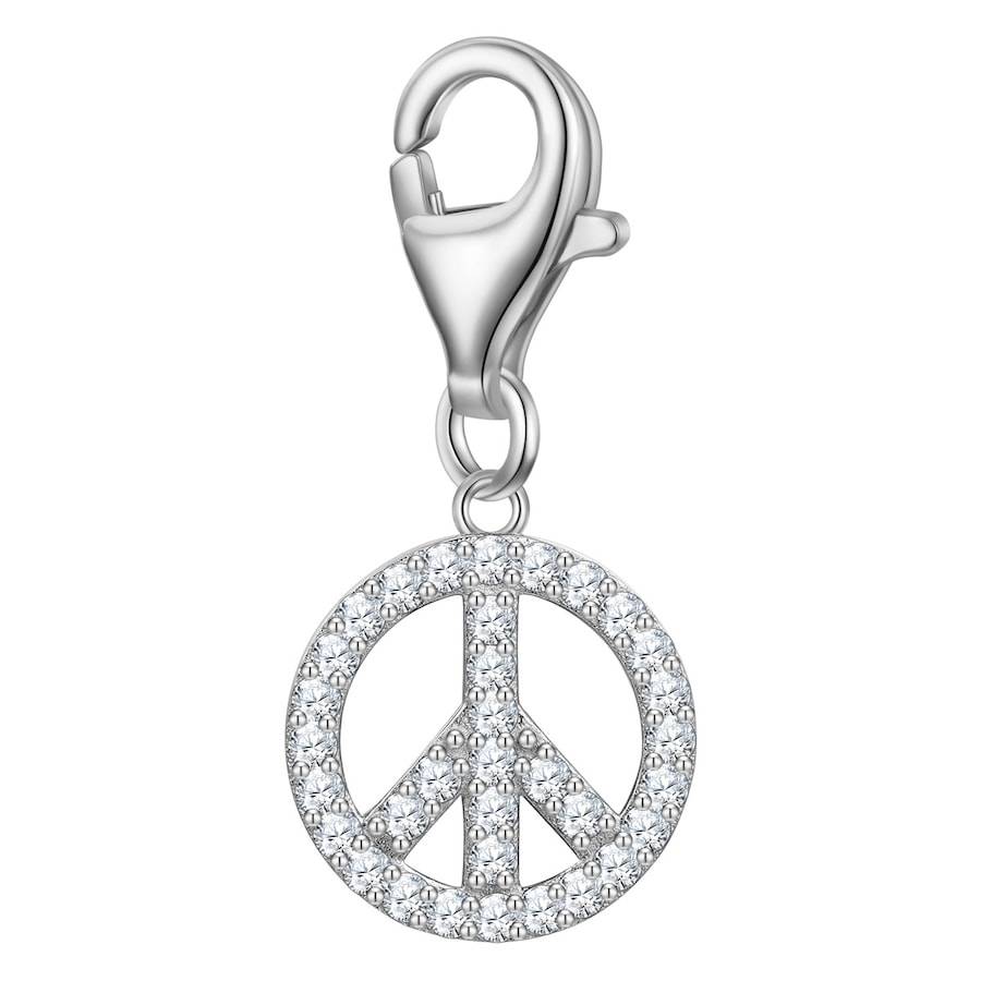 Glanzstücke München Charm Peace Srebro wysokiej próby Srebrny Wisiorki 1 ct Damski