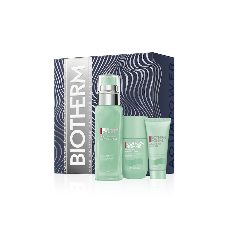 Biotherm Homme Biotherm Aquapower, Zestaw kosmetyków dla mężczyzn z ultranawilżającym żelem do twarzy Aquapower Advanced Zestawy do pielęgnacji twarzy