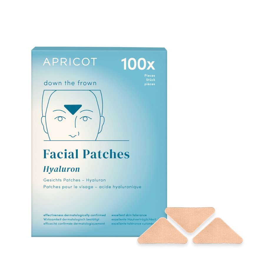 Apricot Facial Patches mit Hyaluron Maseczki przeciwzmarszczkowe 100 ct