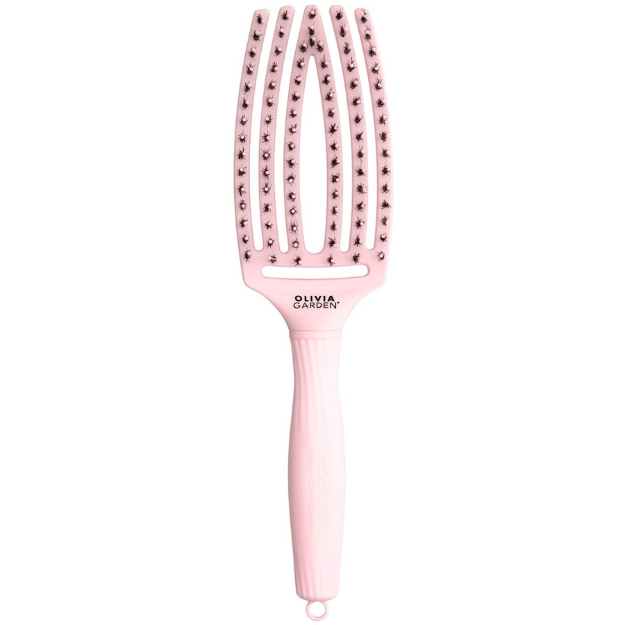 Olivia Garden FINGERBRUSH OLIVIA GARDEN FINGER PASTEL PINK M Detangler 1 ct różowe złoty