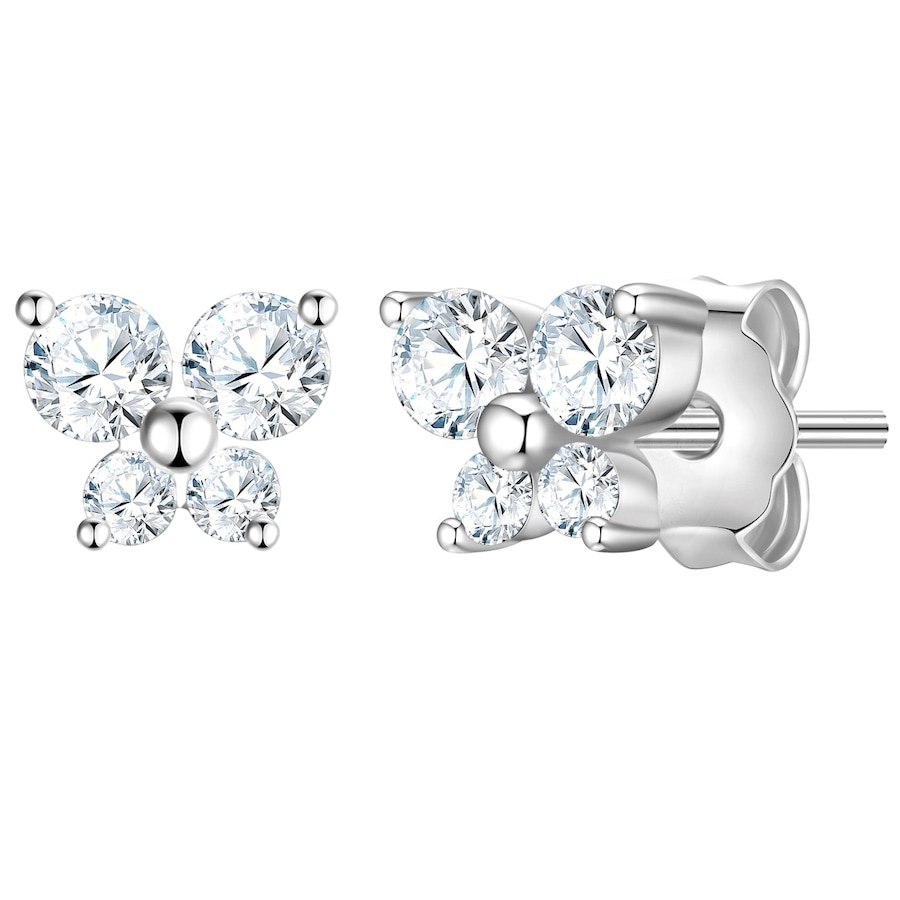Glanzstücke München Kolczyki Motyl z Srebro wysokiej próby w Srebrny 1 ct Damski