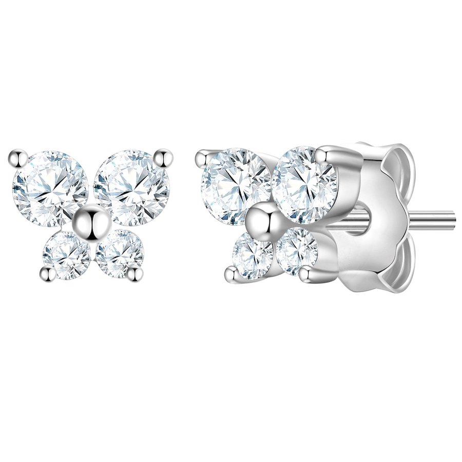 Glanzstücke München Kolczyki Motyl z Srebro wysokiej próby w Srebrny 1 ct Damski