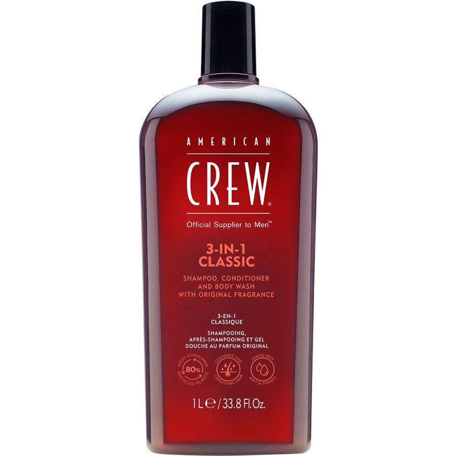 American Crew 3-in-1 Shampoo, Conditioner and Body Wash Szampony 1000 ml Męskie